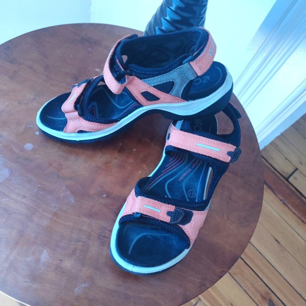 Ecco Yucatan off road sandal in burnt orange